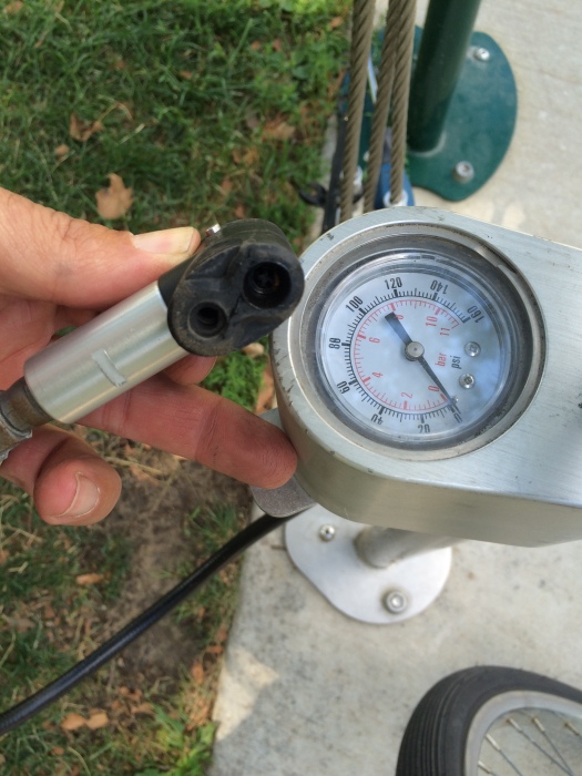 High-grade outdoor pump w/ universal inflator head